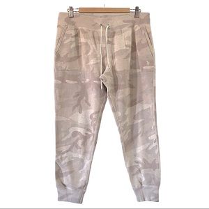 Polo Ralph Lauren Sz Large High Rise Camo Joggers Crop Sweatpants Loungewear
